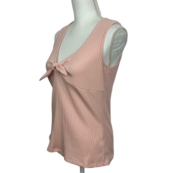 NWT JESSICA SIMPSON Women’s Pullover Top Sz Large Peach Color Sleeveless Stretch - Picture 3 of 14